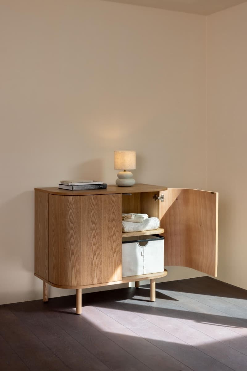 Cassettiera Quax Yume con Ante - Natural Ash - 6