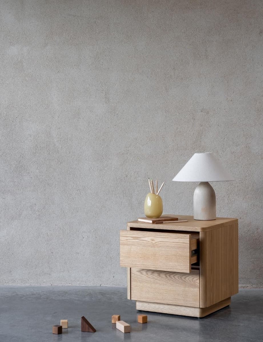 Comodino Quax con 2 Cassetti - Natural Ash - 5
