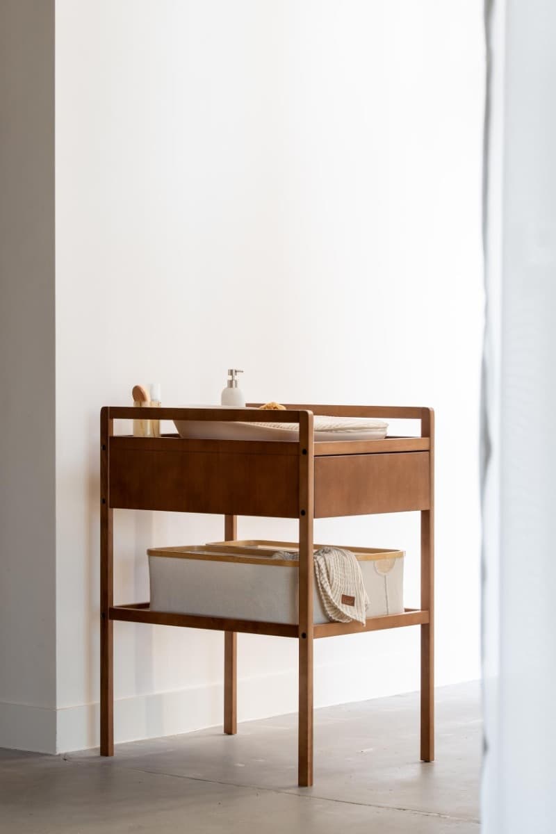 Fasciatoio Quax Mori con Cassetto – Walnut