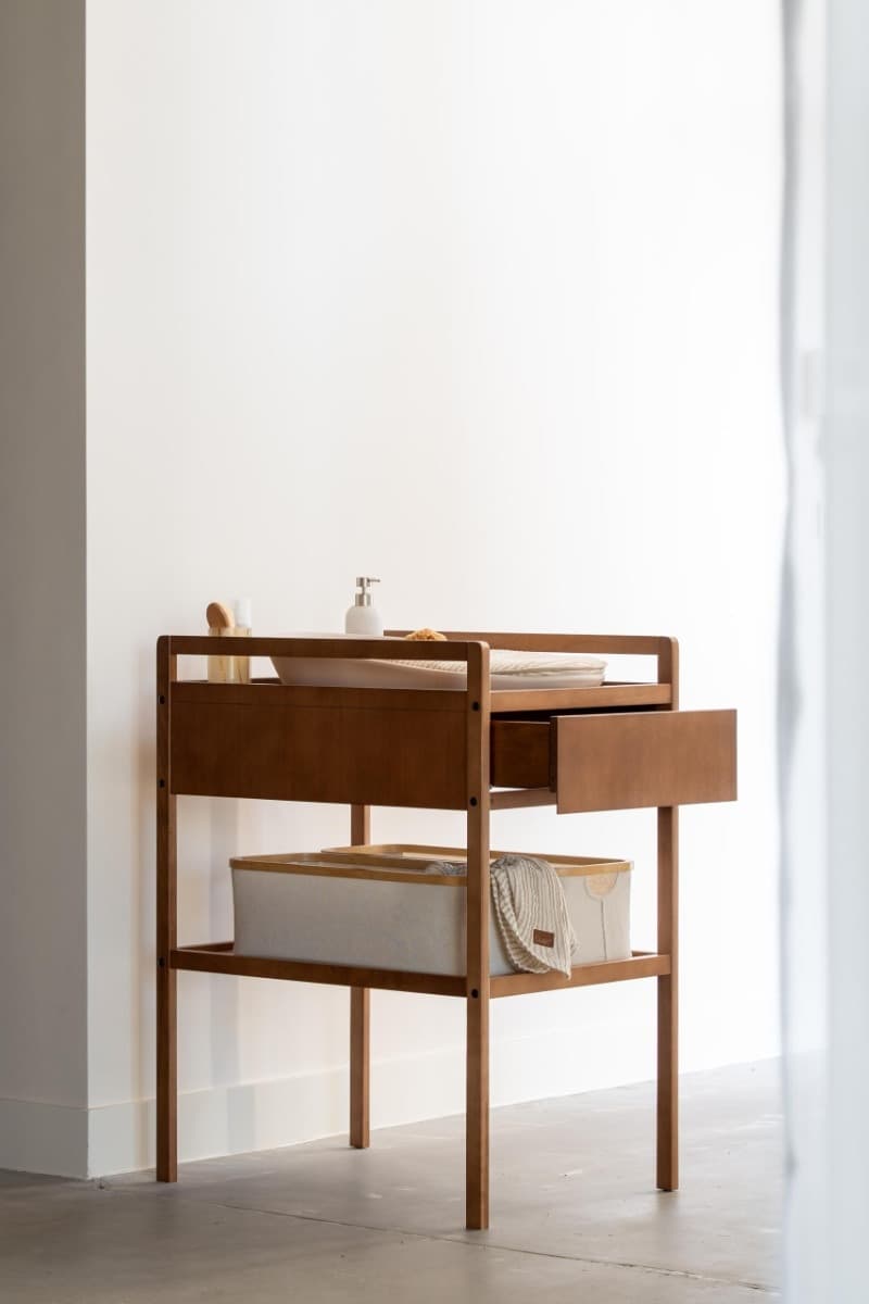 Fasciatoio Quax Mori con Cassetto – Walnut