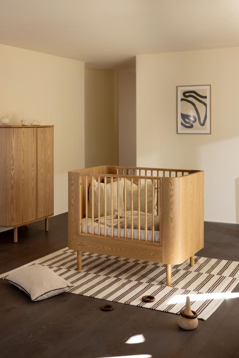 Lettino Trasformabile Quax Yume 110x70 cm-Natural Ash - 5