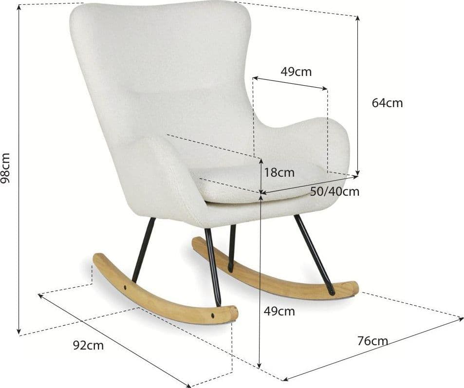 Sedia a Dondolo Quax Basic – Desert