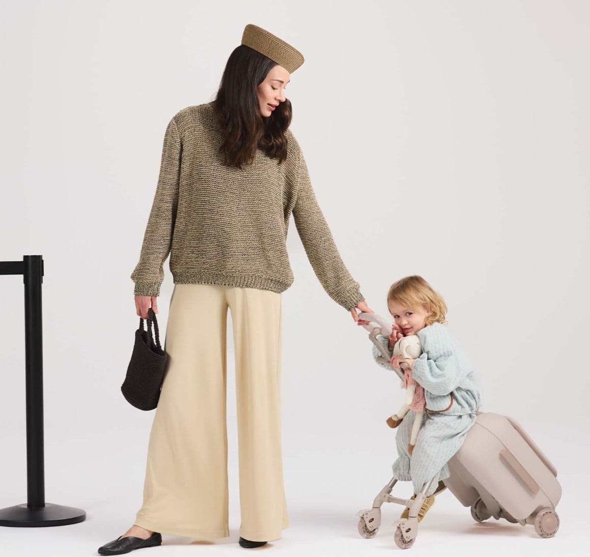 Valigia con seduta per bambini Kinderkraft Cabby – Rose gold