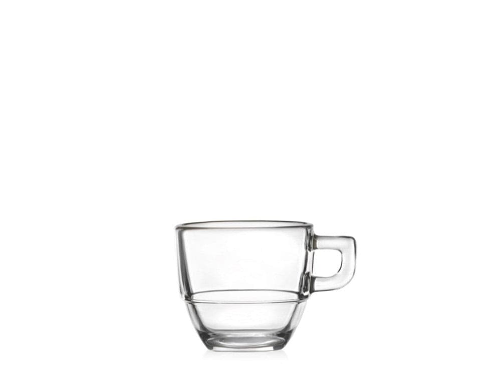 Confezione 6 Tazzine Impilabili Espresso in Porcellana 8 cl - 2