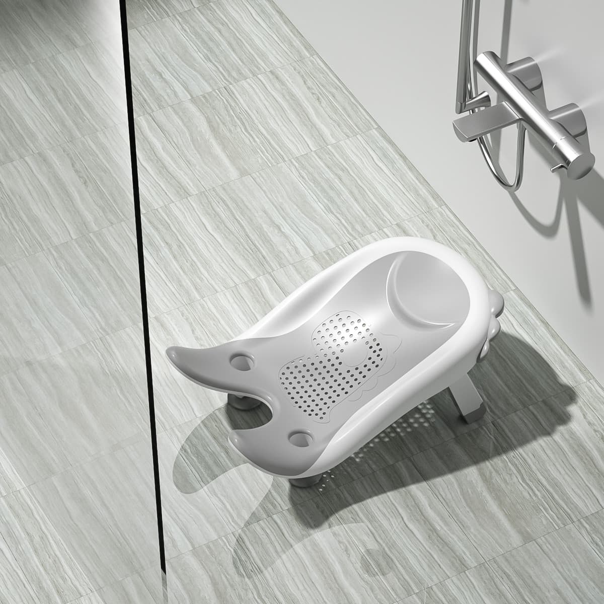 Supporto Bagnetto Neonato Mella Kids Baby Washer – Grigio