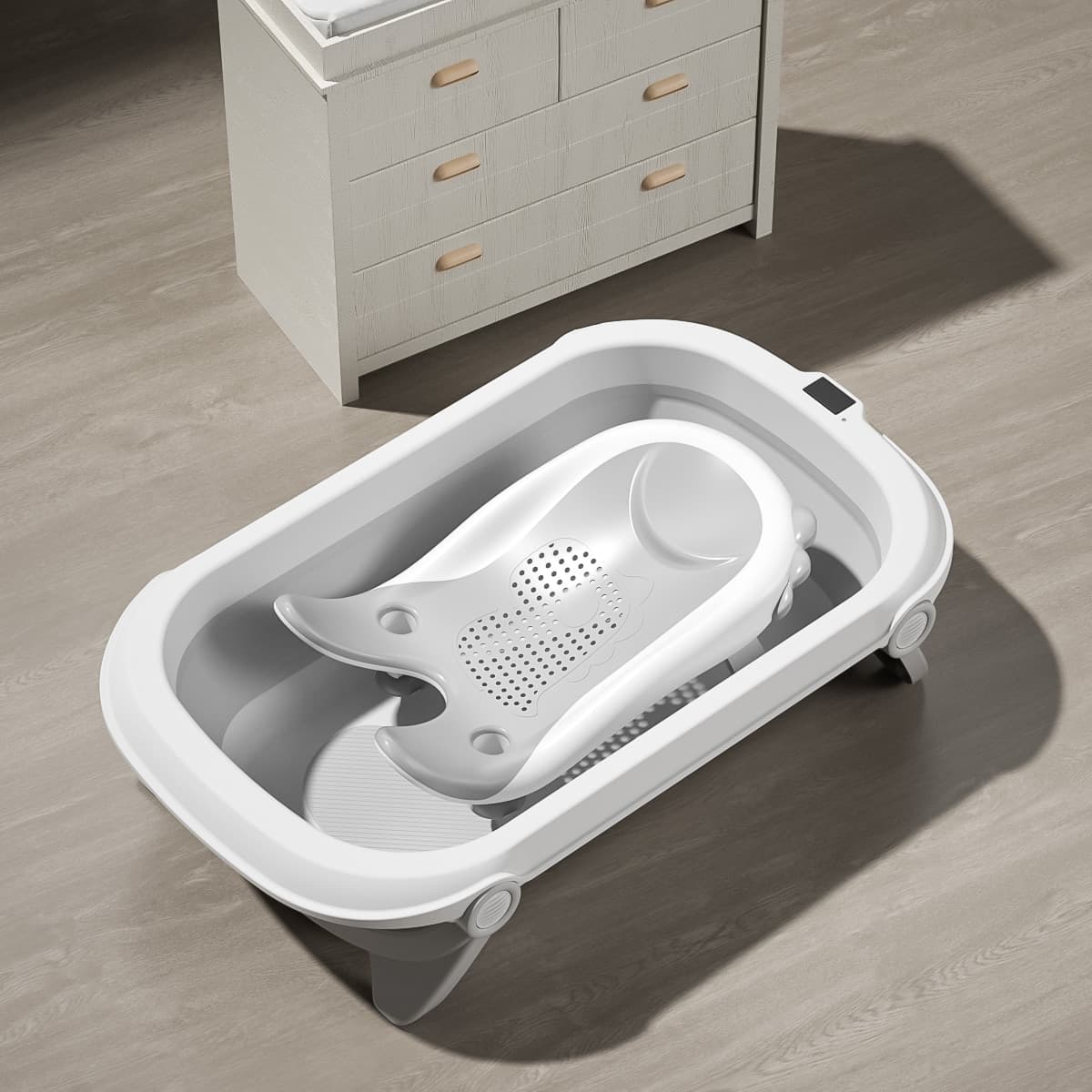 Supporto Bagnetto Neonato Mella Kids Baby Washer – Grigio