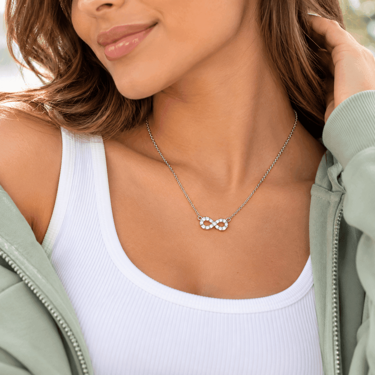 MABINA  -  Collana con infinito in diamanti lab-grown 0,14 carati MY DIAMOND - 2
