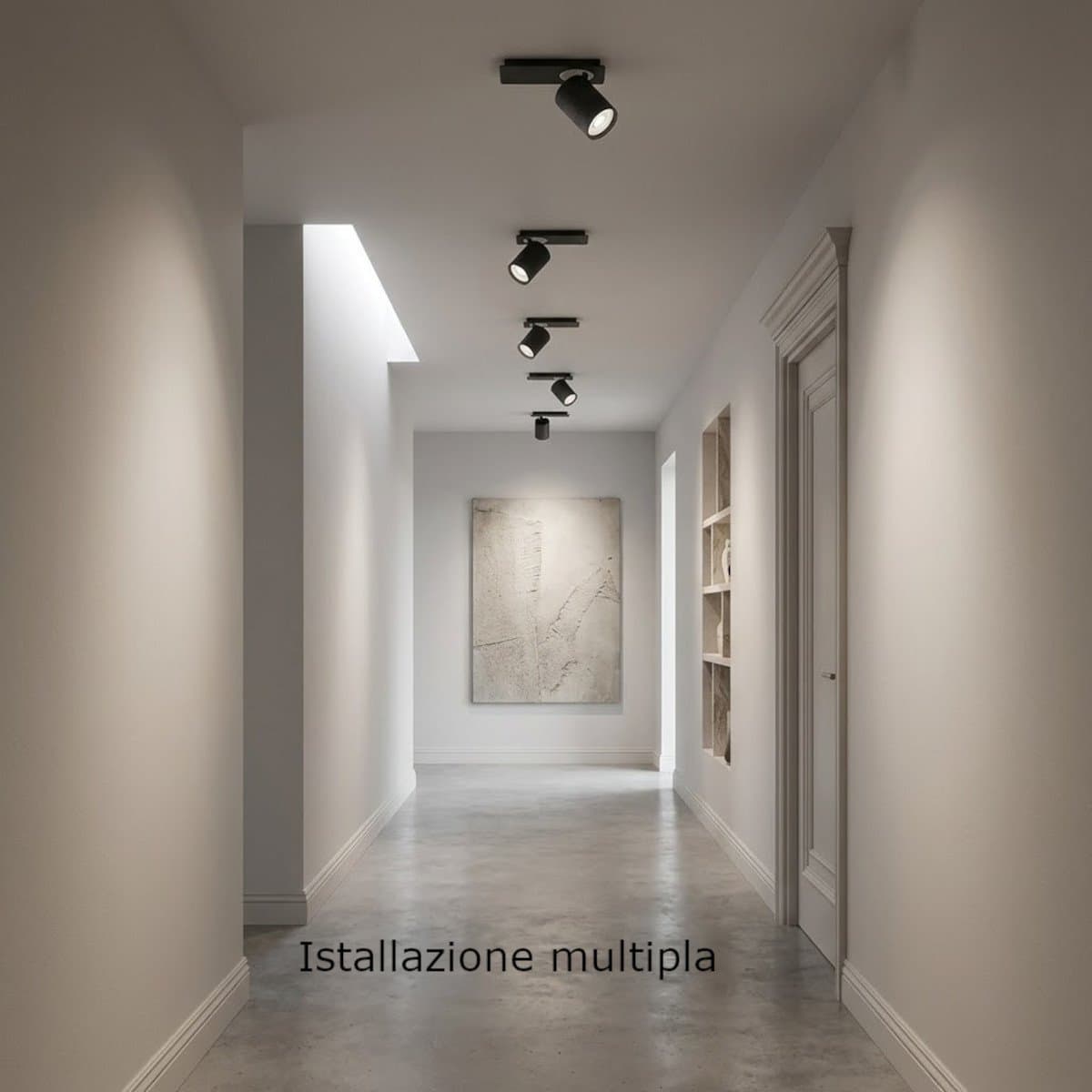 Plafoniera moderna Promoluce MYCROS P1 GU10 LED metallo orientabile - 3