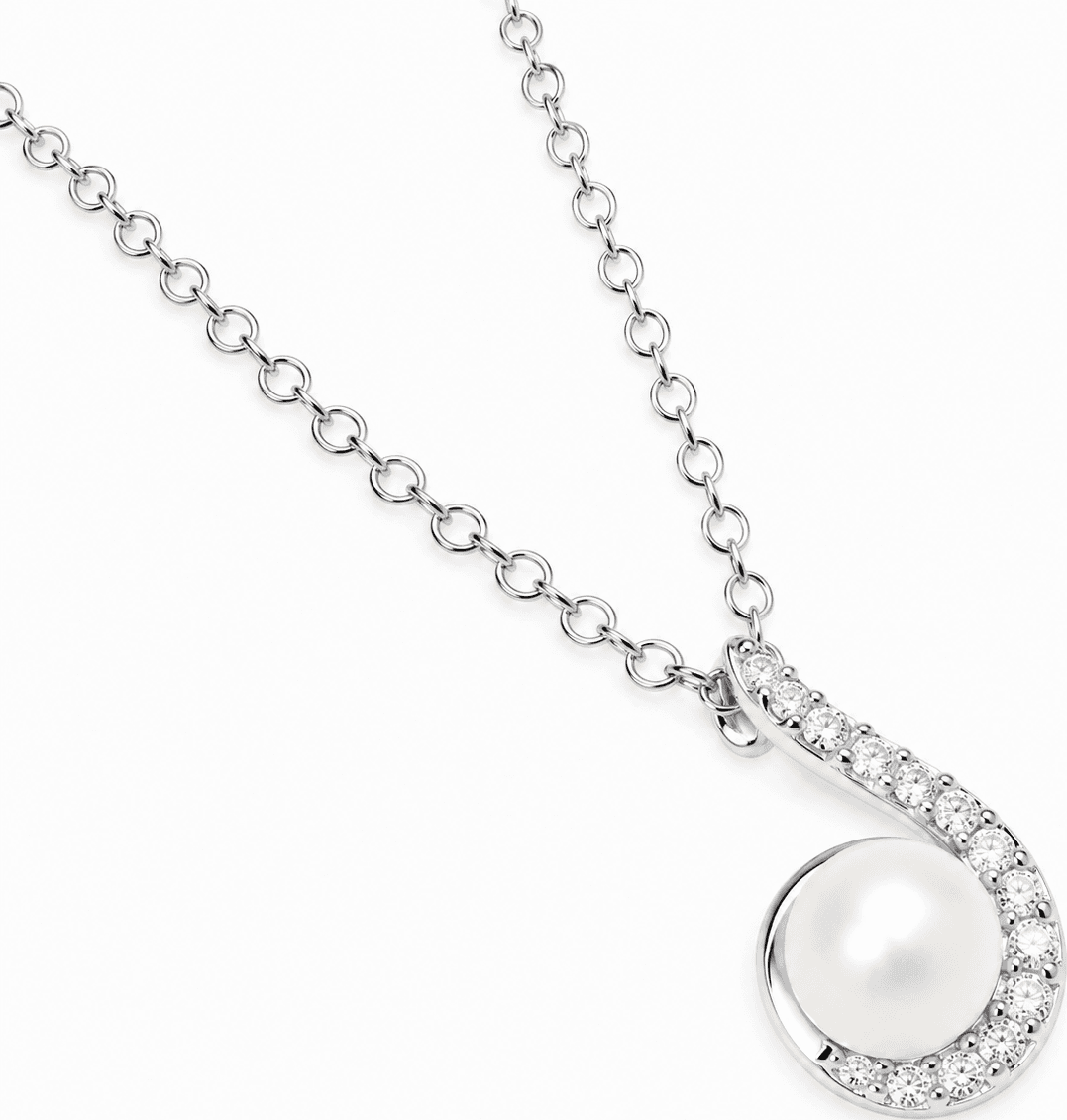 MABINA  -  Collana con perla coltivata e diamanti lab-grown 0,10 carati MY DIAMOND - 3