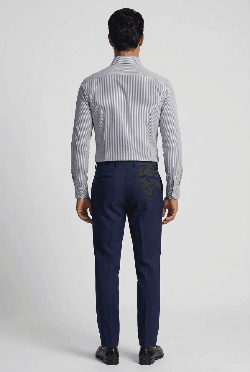 Camicia uomo Bagutta righe blu scuro - 2