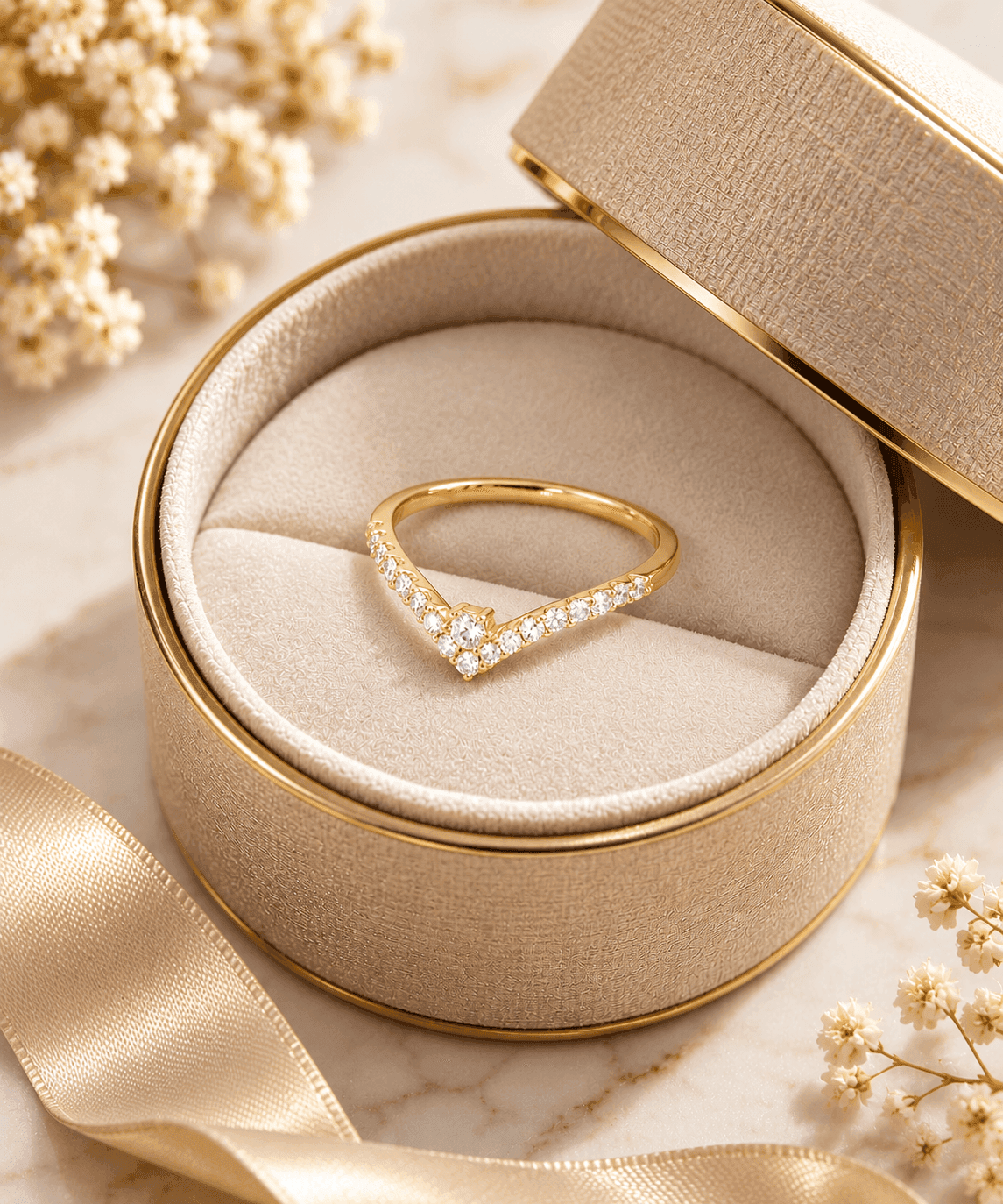 Anartxy -  Anello Alma chevron zirconi - 3