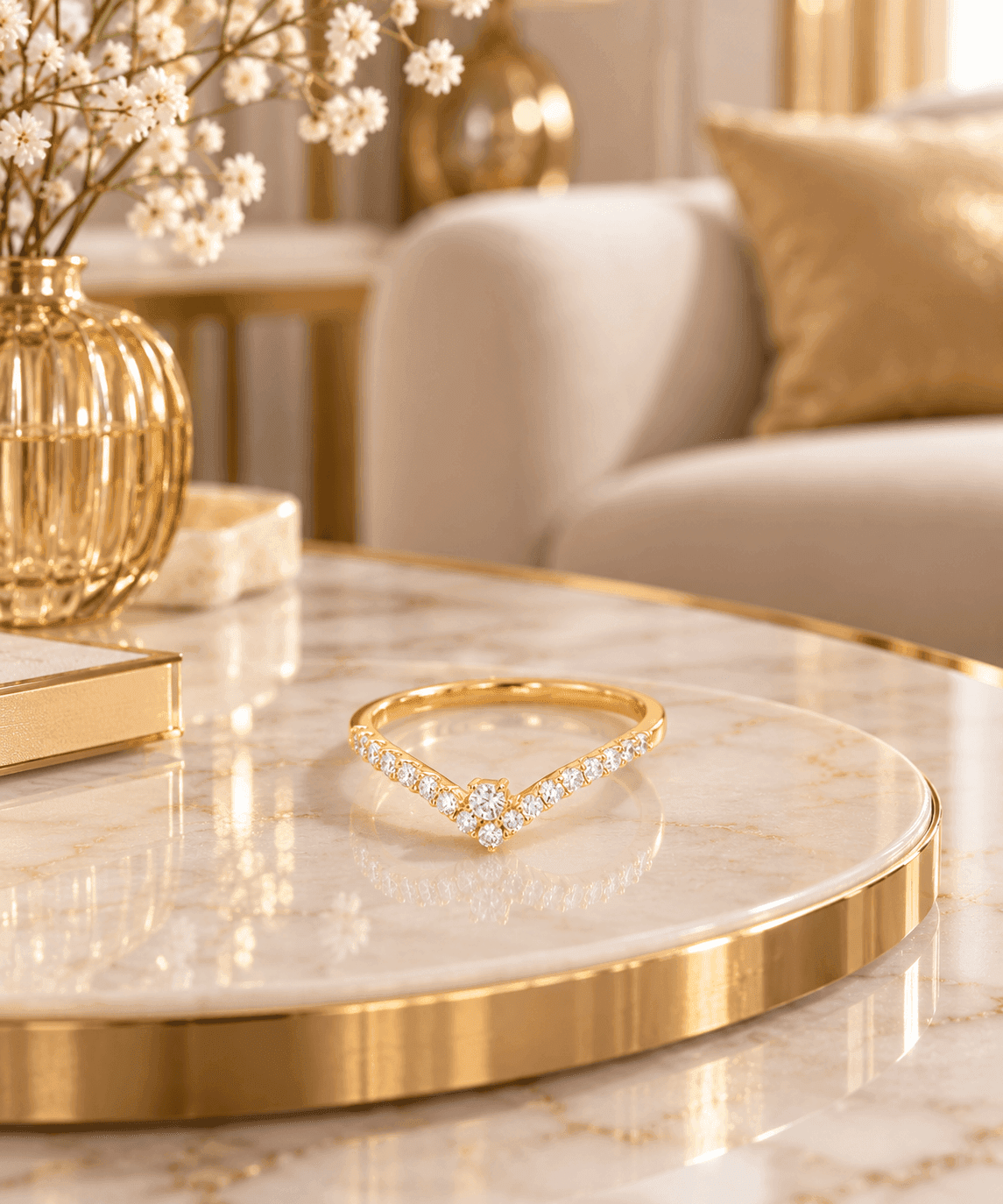 Anartxy -  Anello Alma chevron zirconi - 4