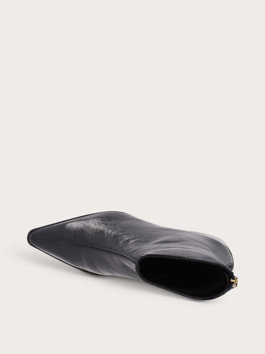 Frau stivaletti donna a punta in pelle black A65S7 - 4