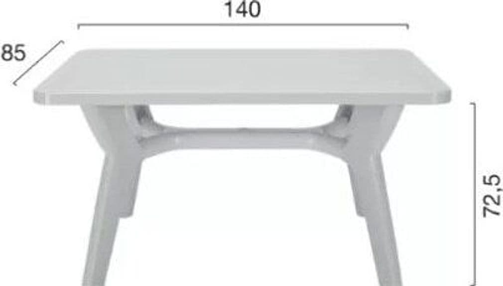 Tavolo Pagoda 140 x 85  in polipropilene - 2