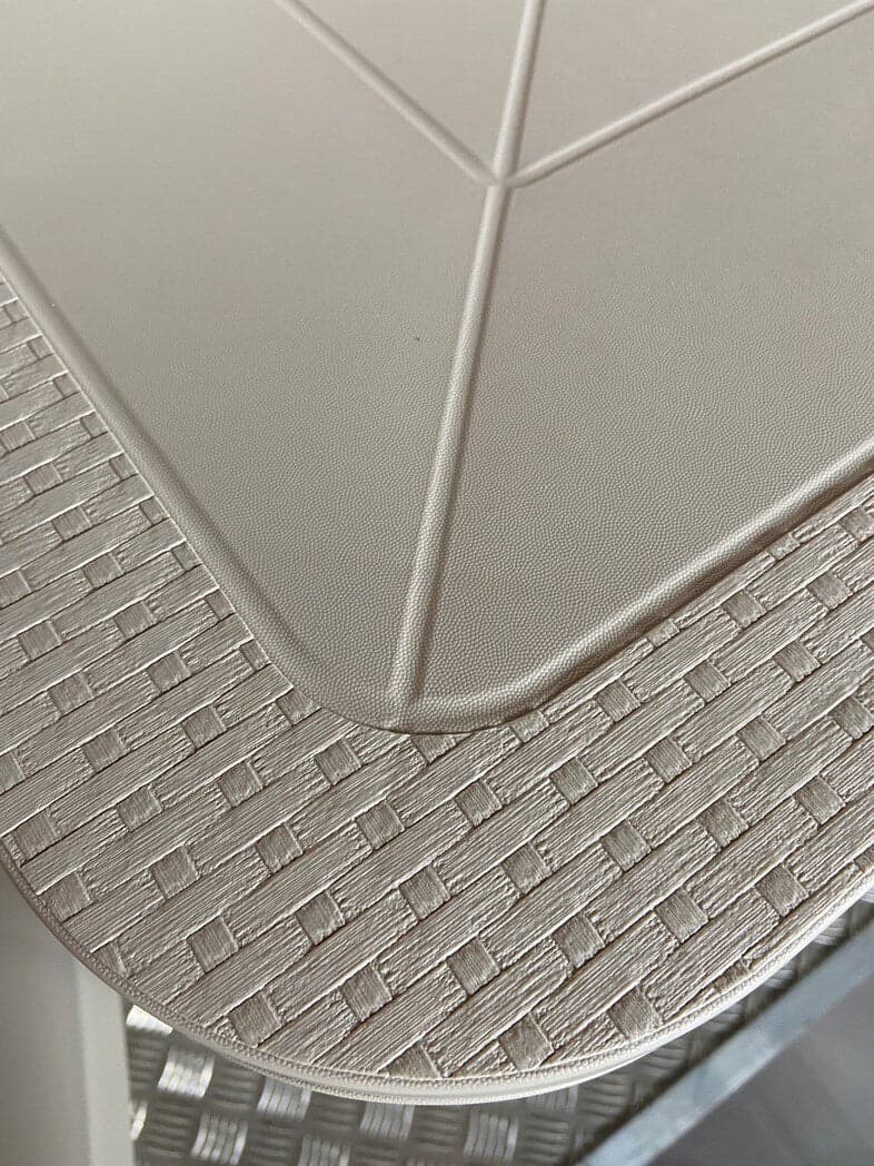 Tavolo Olè Rattan 80x80 Bianco - 2