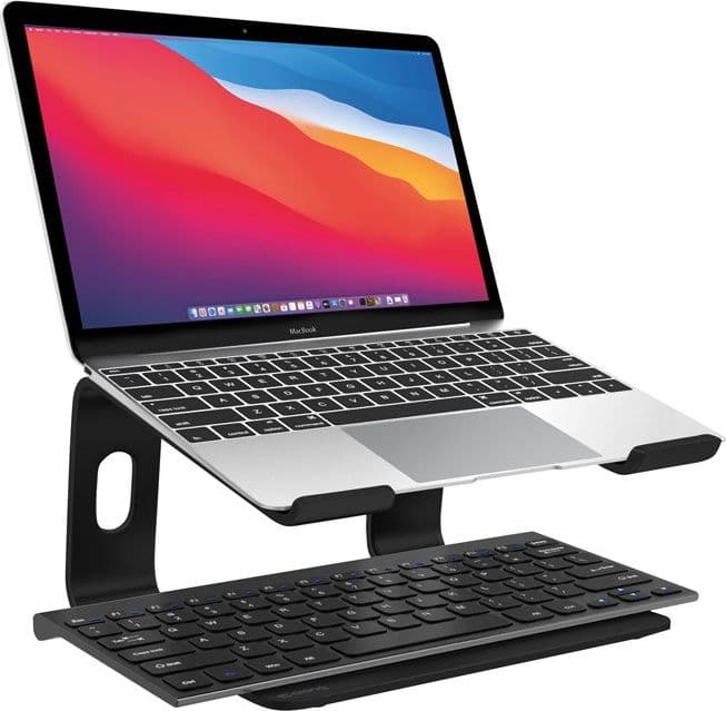 Crong AluBench – Supporto per laptop in alluminio (nero) - 5