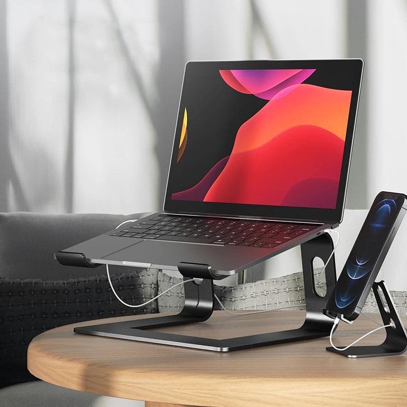 Crong AluBench – Supporto per laptop in alluminio (nero) - 10
