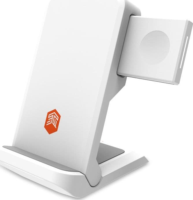 STM ChargeTree Go 3-in-1 Charging Station for Phone, AirPods, Apple Watch - White - 2