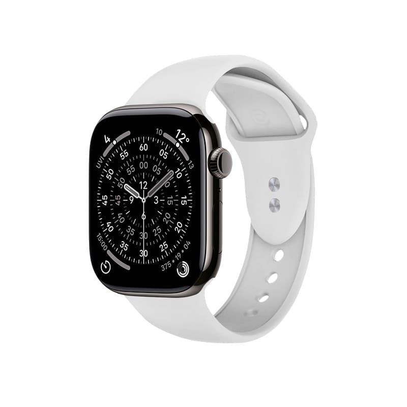 Crong Liquid - Cinturino per Apple Watch 44/45/46/49 mm (bianco) - 7