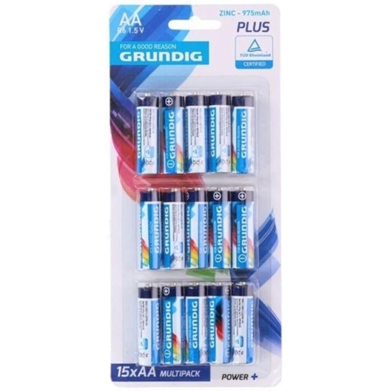 Grundig - AA / R6 1.5 V zinc battery pack, 15 pcs. - 2