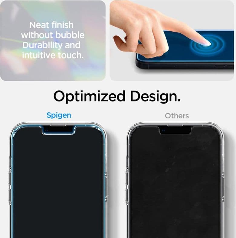 Spigen Crystal Pack - Set of case for iPhone 15 Plus / iPhone 14 Plus + Protective Glass (Clear) - 6
