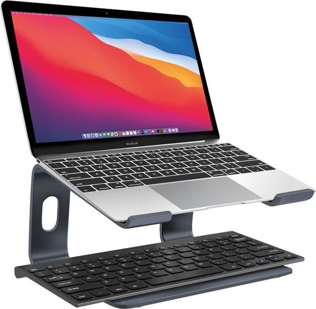 Crong AluBench – Supporto per laptop in alluminio (grafite) - 5