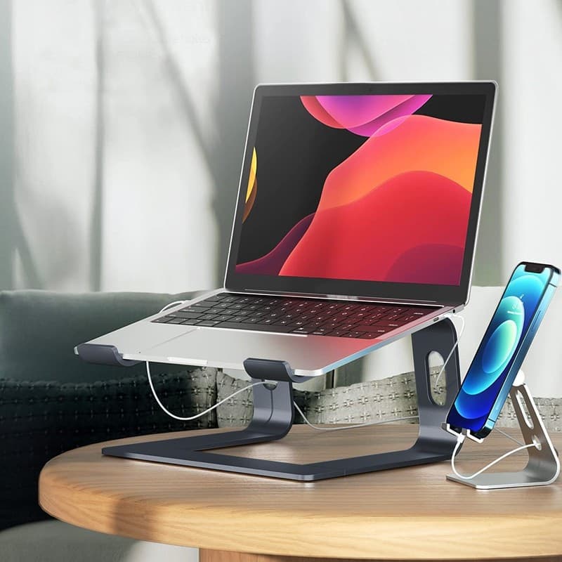 Crong AluBench – Supporto per laptop in alluminio (grafite) - 10