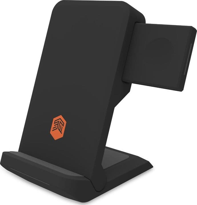 STM ChargeTree Go 3-in-1 Charging Station for Phone, AirPods, Apple Watch - Black - 2