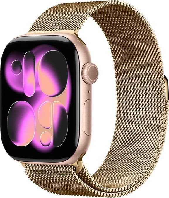 Crong Milano Steel - Cinturino in acciaio inossidabile per Apple Watch 38/40/41/42 mm (oro rosa) - 11