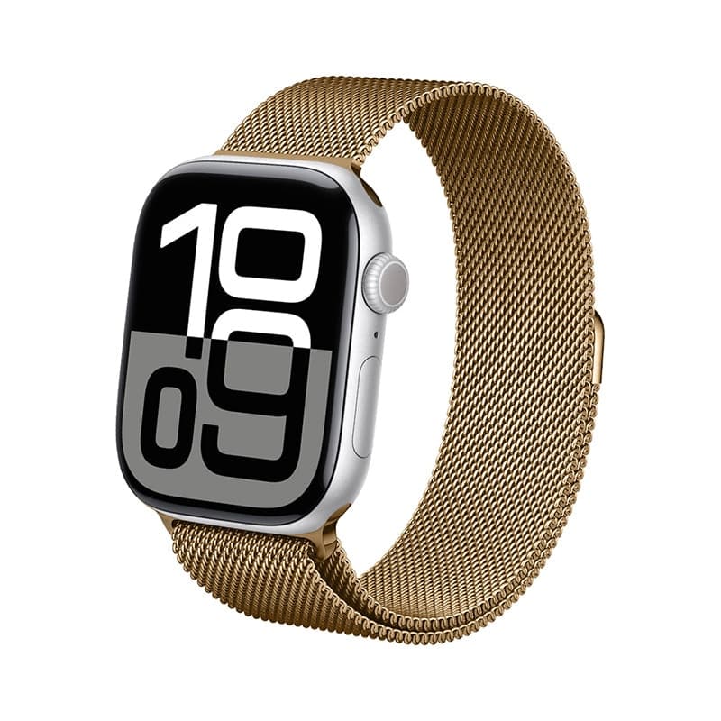 Crong Milano Steel - Cinturino in acciaio inossidabile per Apple Watch 38/40/41/42 mm (oro rosa) - 6