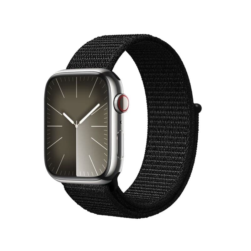 Cinturino sportivo Crong Nylon Reflex per Apple Watch 38/40/41/42 mm (nero) - 3