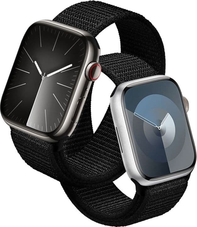 Cinturino sportivo Crong Nylon Reflex per Apple Watch 38/40/41/42 mm (nero) - 8