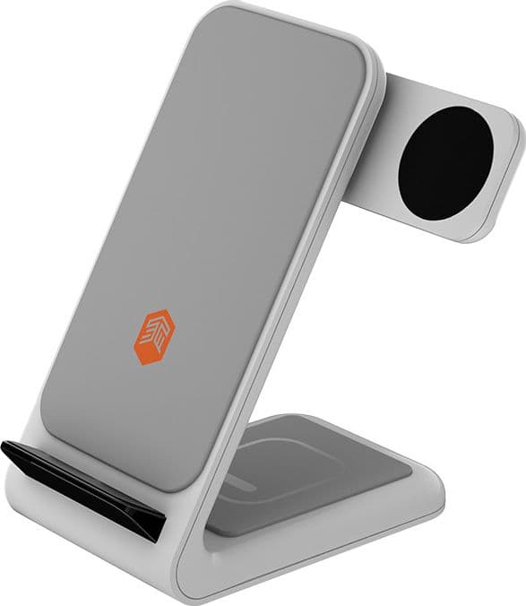 STM ChargeTree Swing 3-in-1 Charging Station for Phone, AirPods, Apple Watch - White - 3