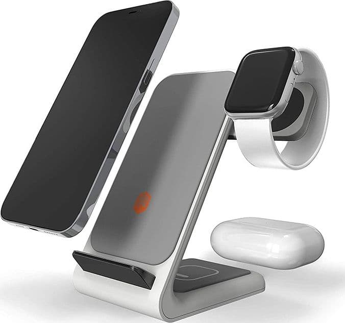 STM ChargeTree Swing 3-in-1 Charging Station for Phone, AirPods, Apple Watch - White - 10