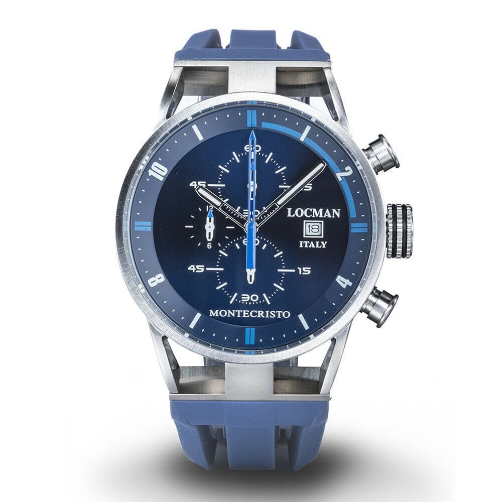 Locman Montecristo orologio cronografo blu ref 510 - 2