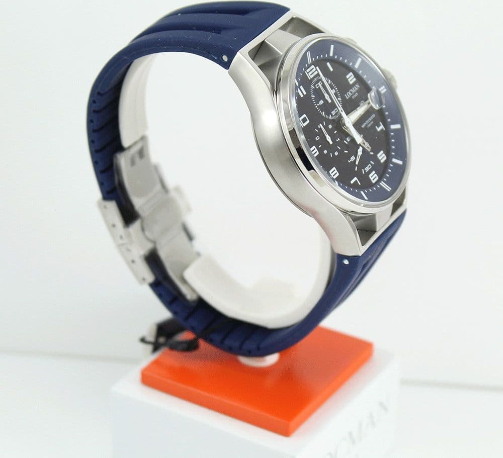 Locman Montecristo orologio cronografo blu ref 542 cassa 41mm - 3