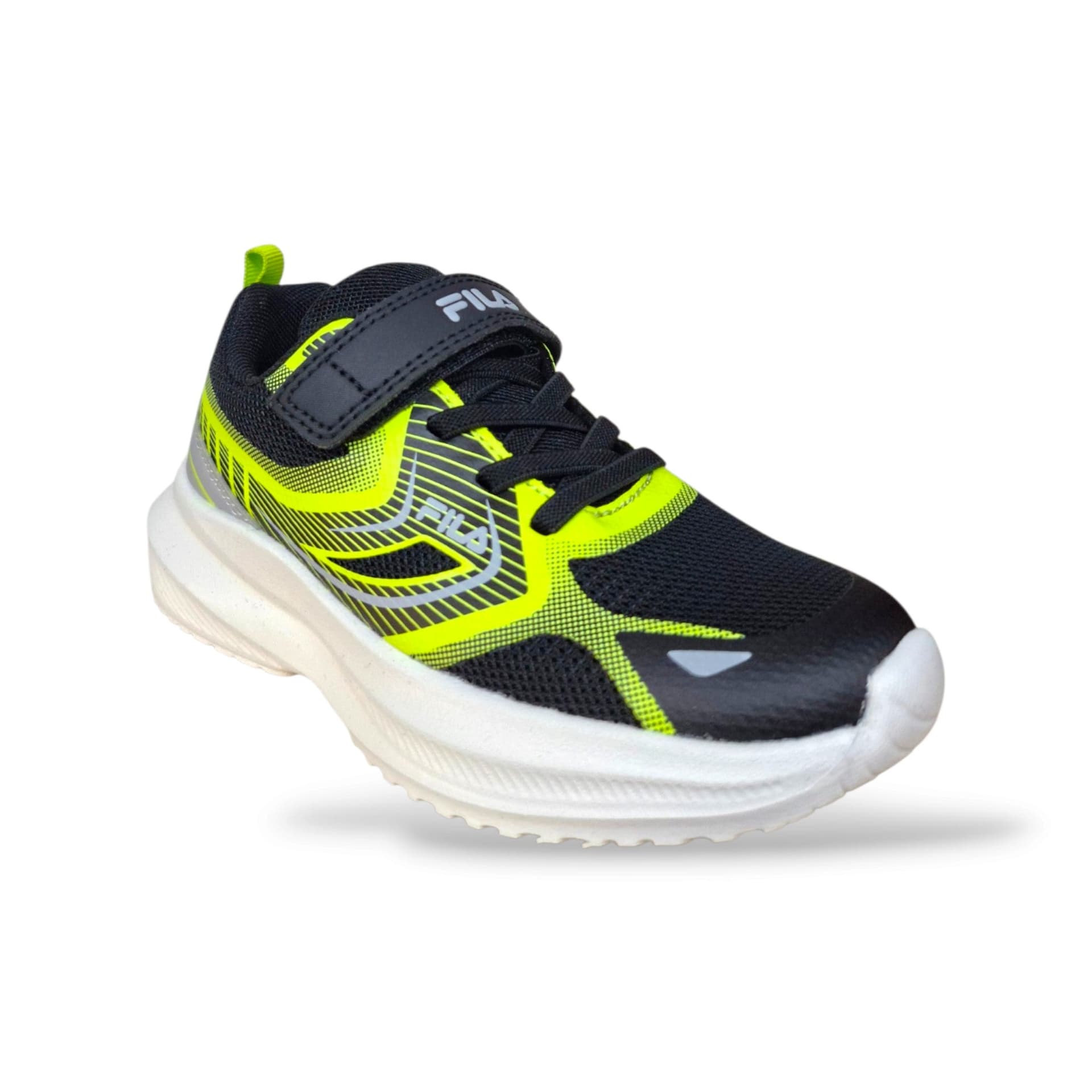 Sneakers FILA Baselock FFK0308 nero-giallo con strappo per bambini e ragazzi - 2