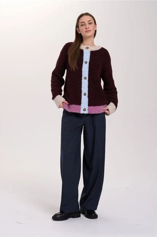 Cardigan 24 Colours con Dettagli a Contrasto - 3