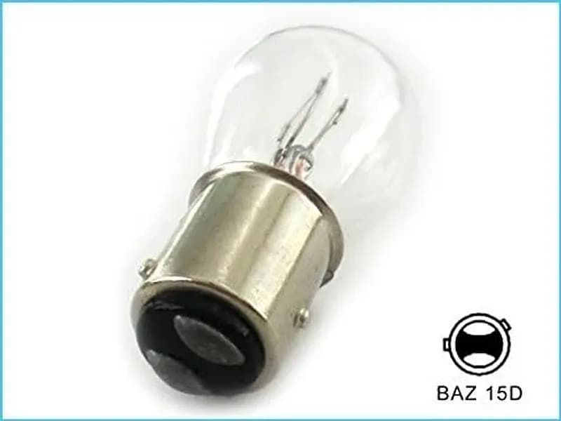 10 Lampadine Alogene S25 P21/4W (BAZ15d) 12V – Lampade a Doppio Filamento con Innesto Asimmetrico - 3