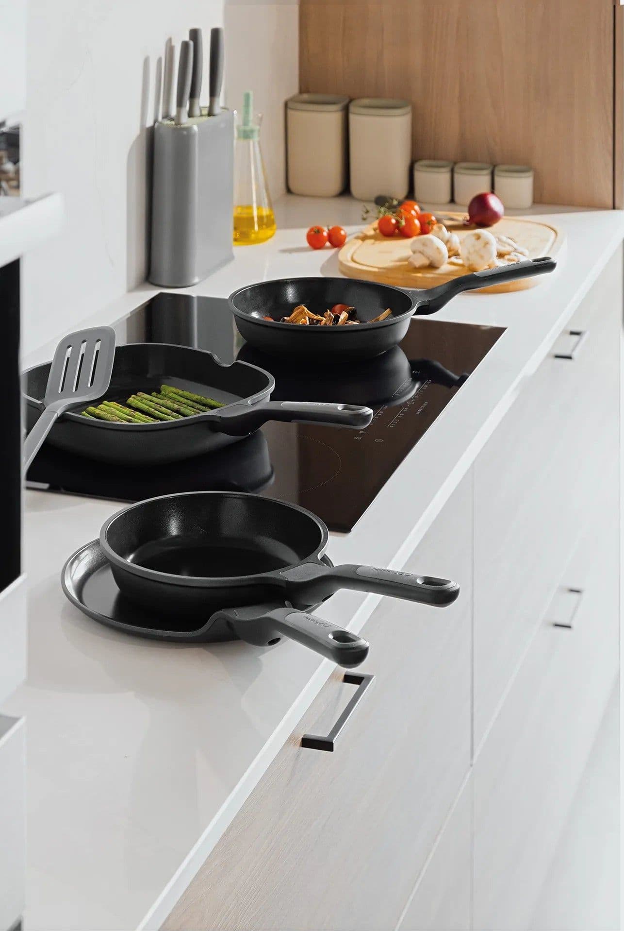 BergHOFF Set 4-pz padelle antiaderenti Stone+ con paletta Balance - 2