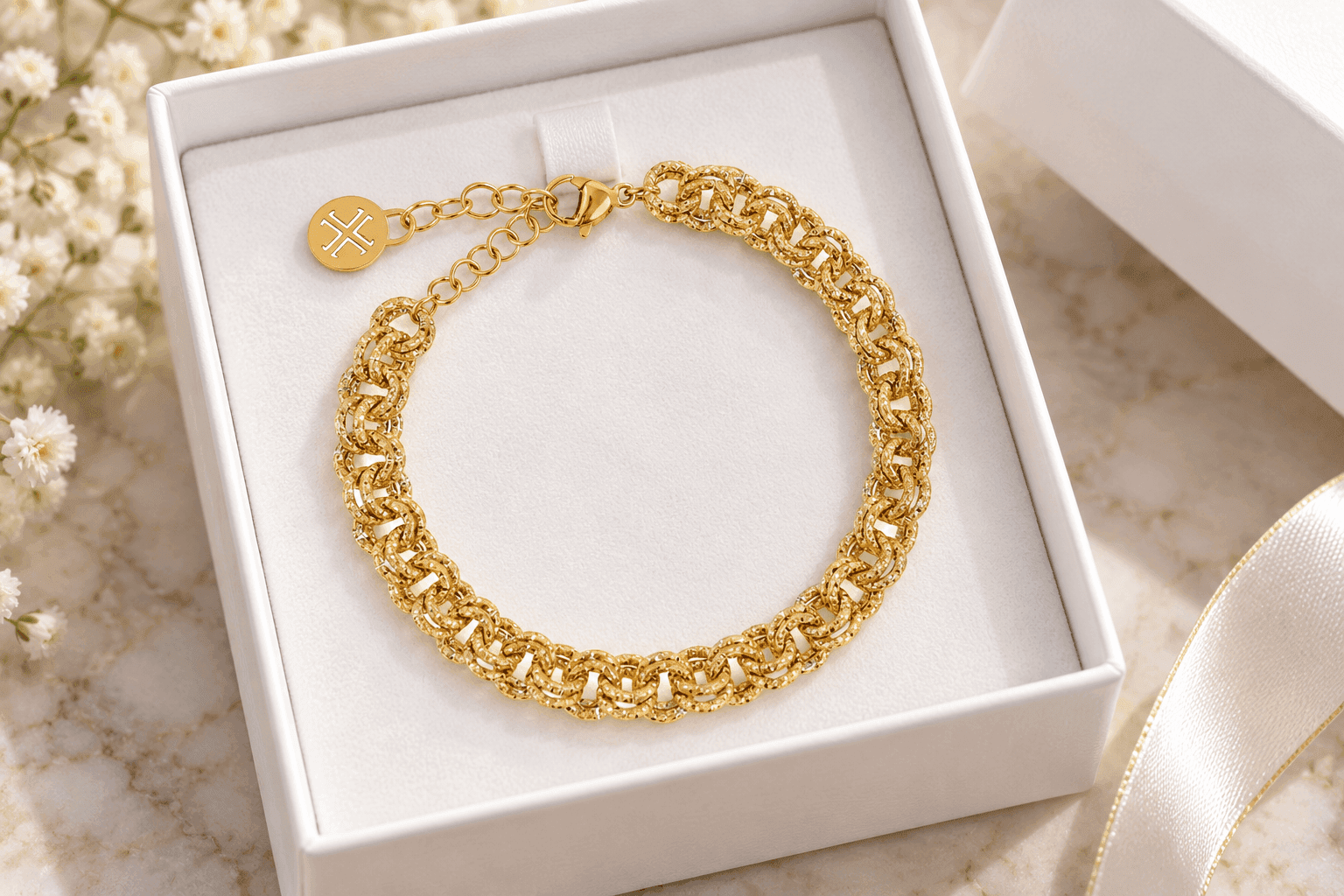 Anartxy - Bracciale a catena texturizzata - 3