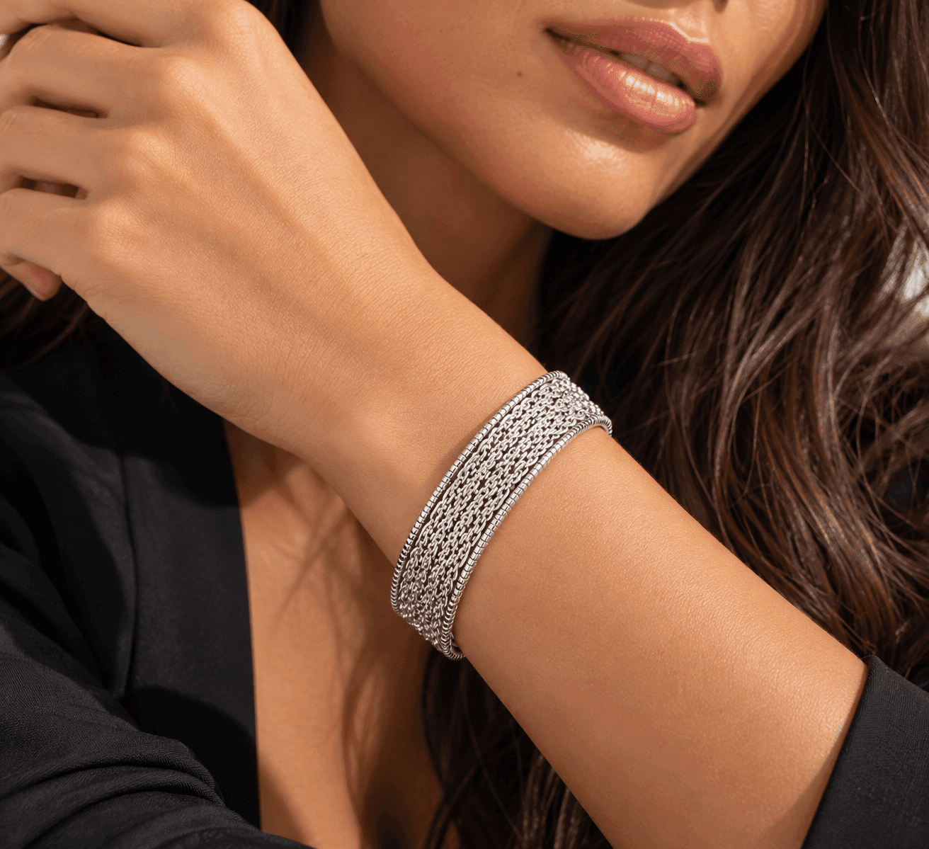 Anartxy - Bracciale multi-catena intrecciato - 2