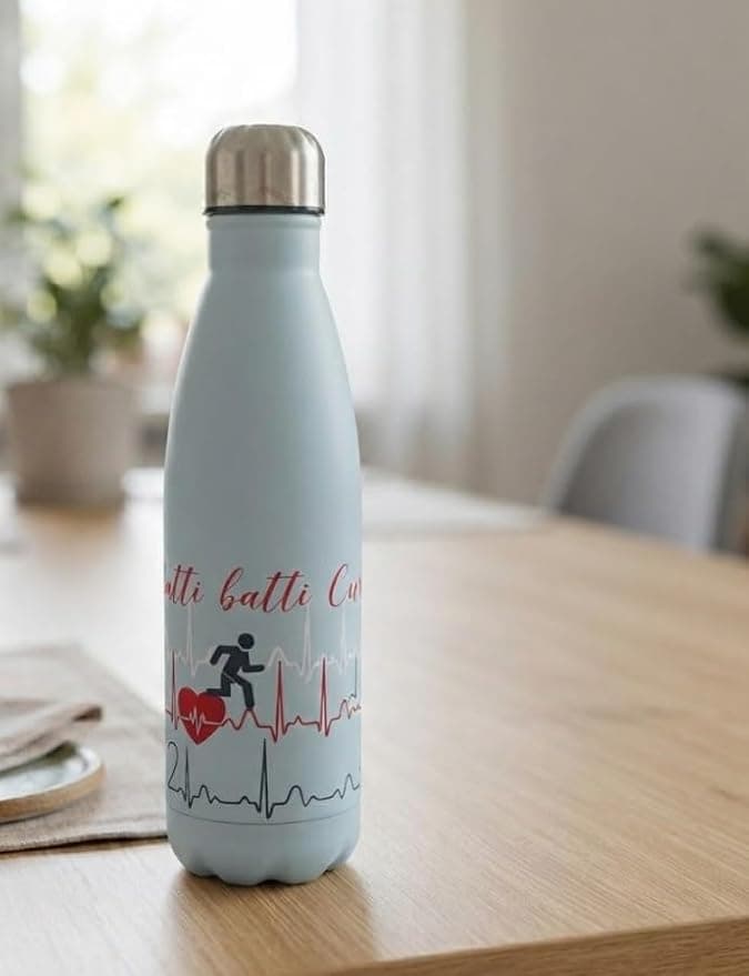 Bottiglia Termica Brandani 500 ml con scritte in Acciaio Inox con Chiusura Ermetica - 2