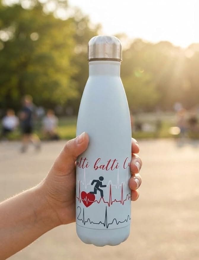 Bottiglia Termica Brandani 500 ml con scritte in Acciaio Inox con Chiusura Ermetica - 3