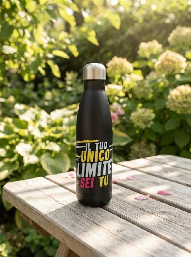 Bottiglia Termica Brandani 500 ml Nero in Acciaio Inox con Chiusura Ermetica - 2