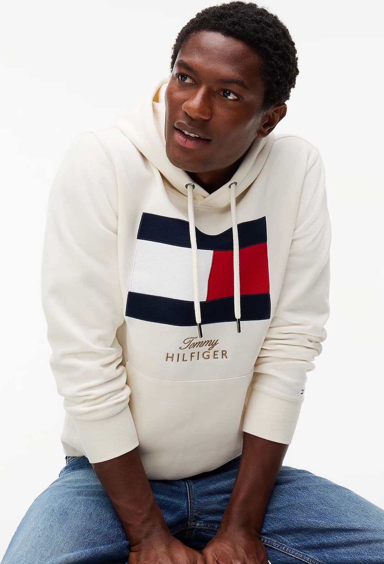 Tommy Hilfiger Felpa uomo in tessuto spazzolato con bandiera MW0MW45189Z00 - 3