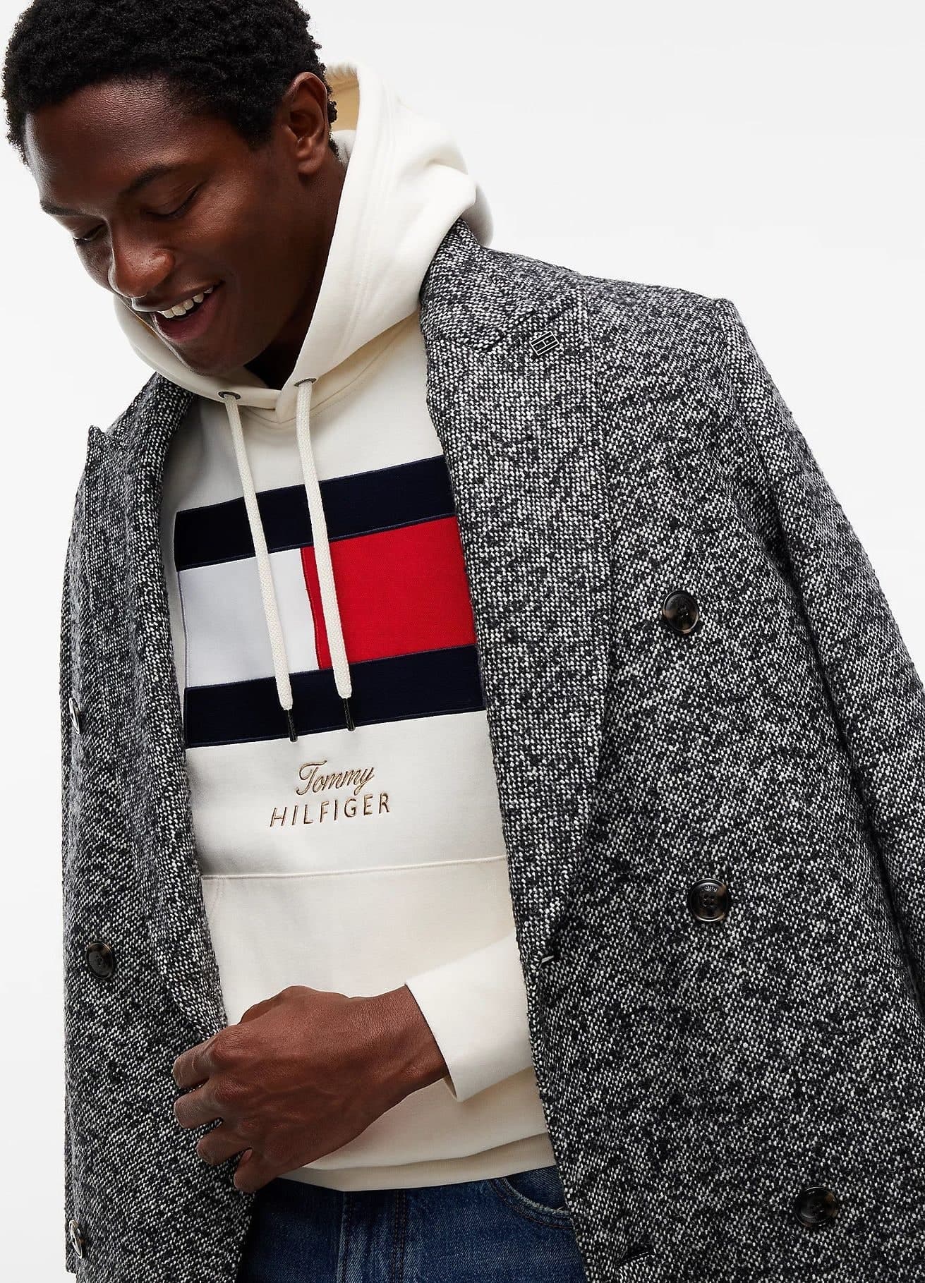Tommy Hilfiger Felpa uomo in tessuto spazzolato con bandiera MW0MW45189Z00 - 4