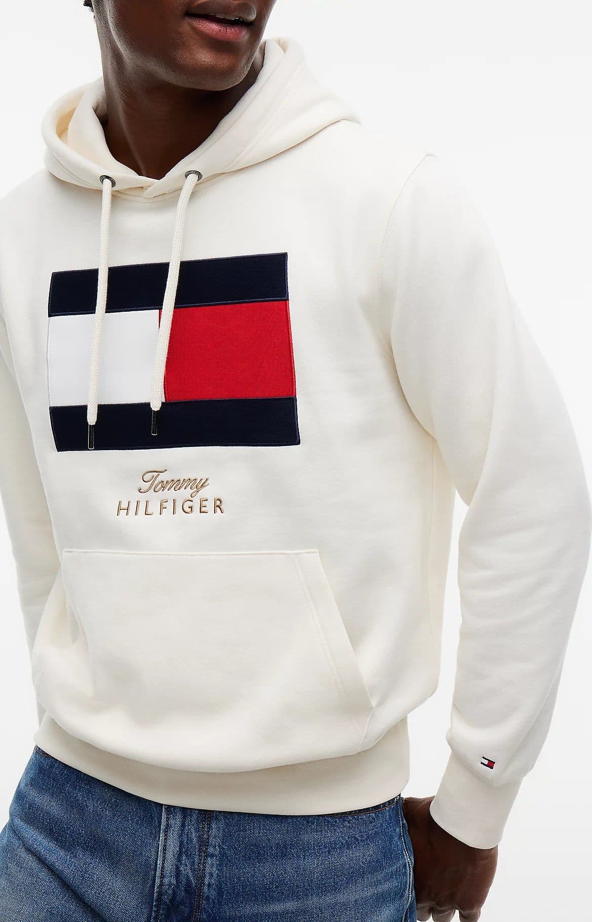 Tommy Hilfiger Felpa uomo in tessuto spazzolato con bandiera MW0MW45189Z00 - 5