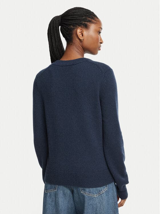 Tommy Hilfiger maglia donna Pullover con cashmere e bandierina ricamata WW0WW51450C1G - 2