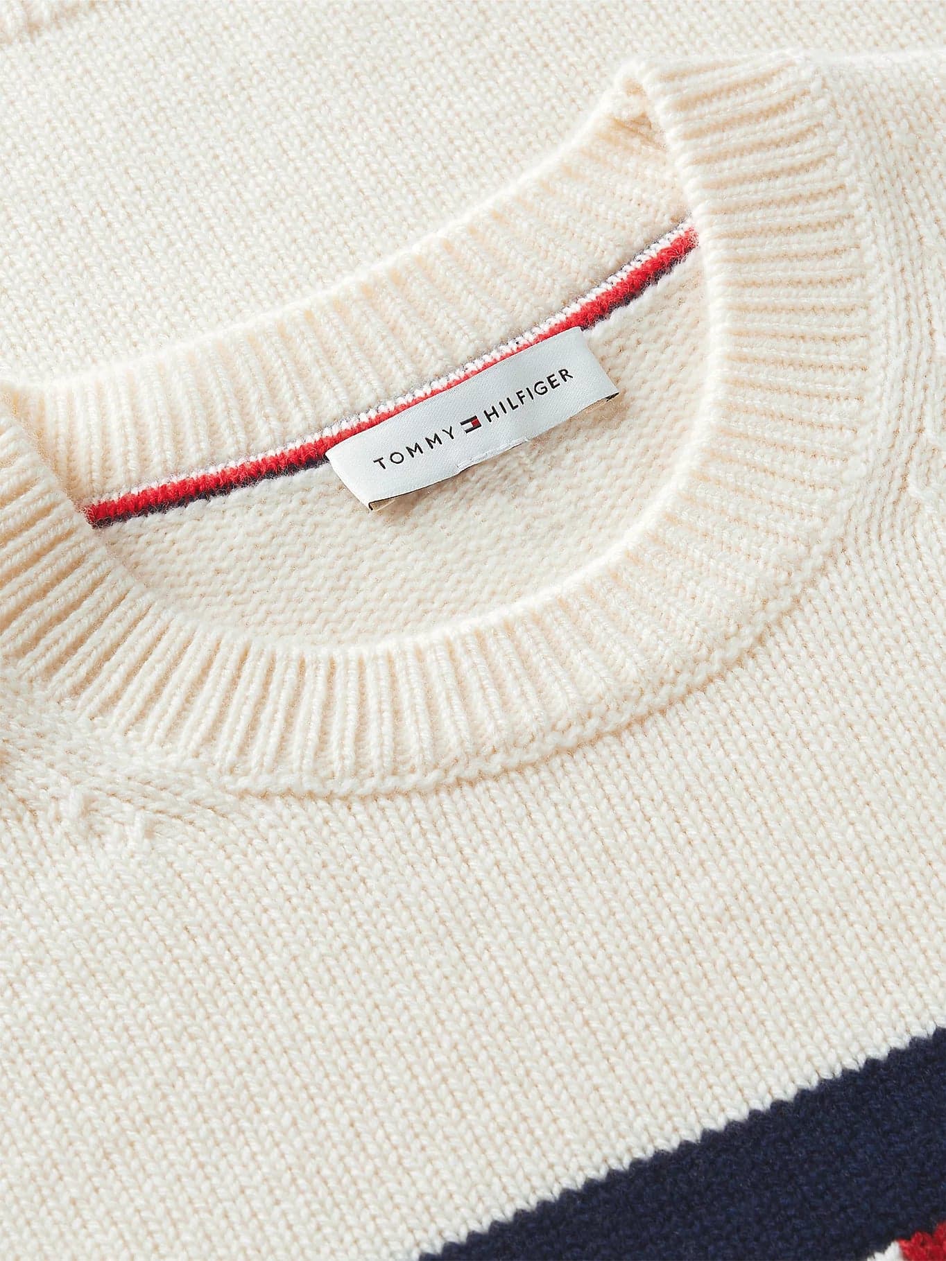 Tommy Hilfiger maglia donna Pullover con cashmere e bandierina ricamata WW0WW51450Z00 - 6